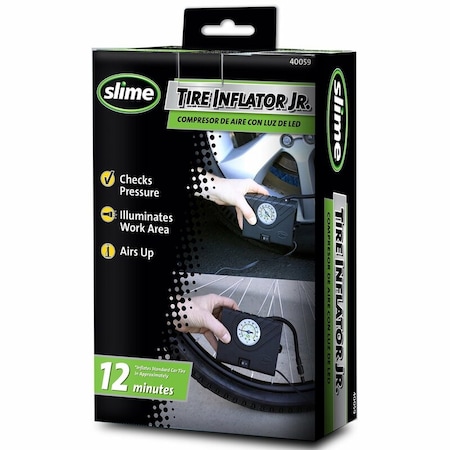 Slime Slime 12 V 60 psi Tire Inflator/Gauge 40059